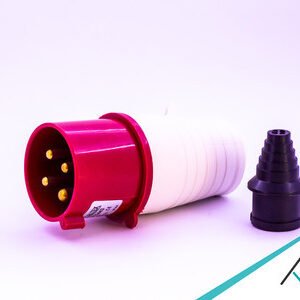 PLUG MACHO 32A 3P+E-6H VERMELHO - METALTEX - TLP32443