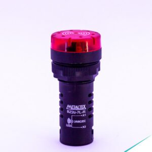 SINALIZADOR 22MM SONORO/LED 24 VCA/CC VERMELHO - METALTEX BZ20-7L-R