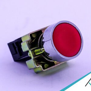 PULSADOR FACEADO 22MM - VERMELHO - 1NA - METALTEX - M20AFR-R-1A