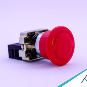 BOTÃO EMERGÊNCIA C TRAVA 22MM - VM - 1NF - METALTEX - M20AKR-R-1B