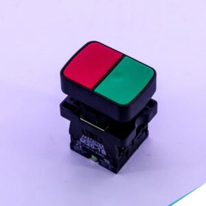 BOTÃO DUPLO 22MM PLÁSTICO - VD/VM - 1NA+1NF - METALTEX - P20APL-1C