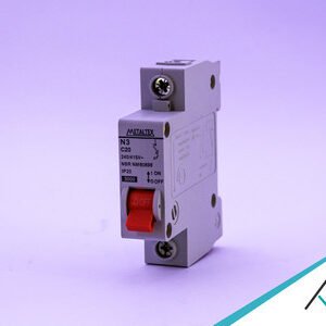 MINI DISJUNTOR 3KA 1 PÓLO CURVA C 20A - METALTEX - N3-1C20