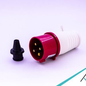 PLUG MACHO 16A 3P+E-6H VERMELHO - METALTEX - TLP16443