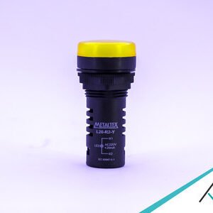 SINALEIRO LED 22MM - 220VCA - AMARELO - METALTEX - L20-R2-Y