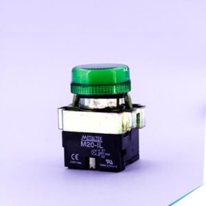 SINALEIRO LED 22MM - 220V - VERDE - METALTEX - M20 PR-G